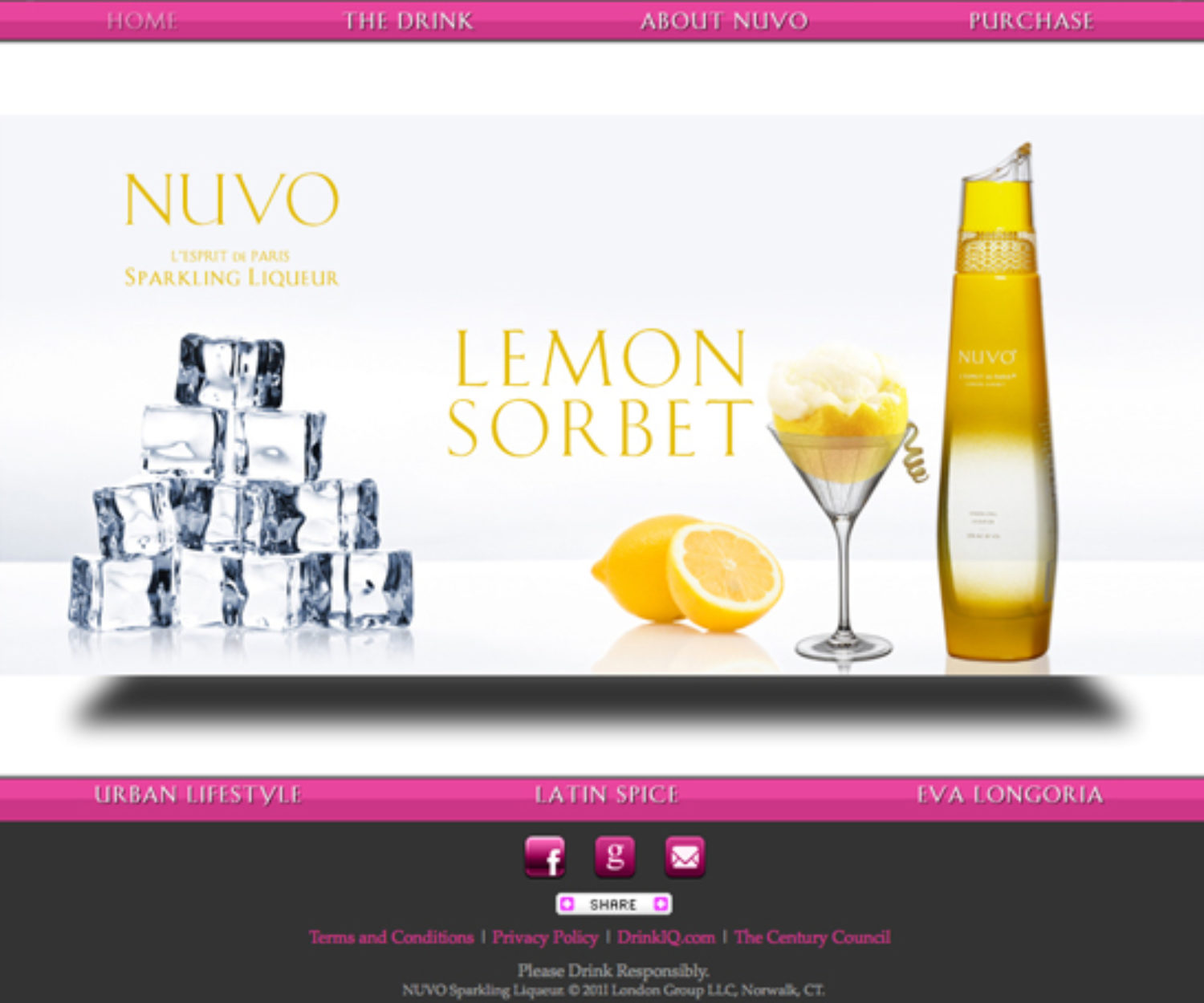 Web Design for Sparkling Nuvo