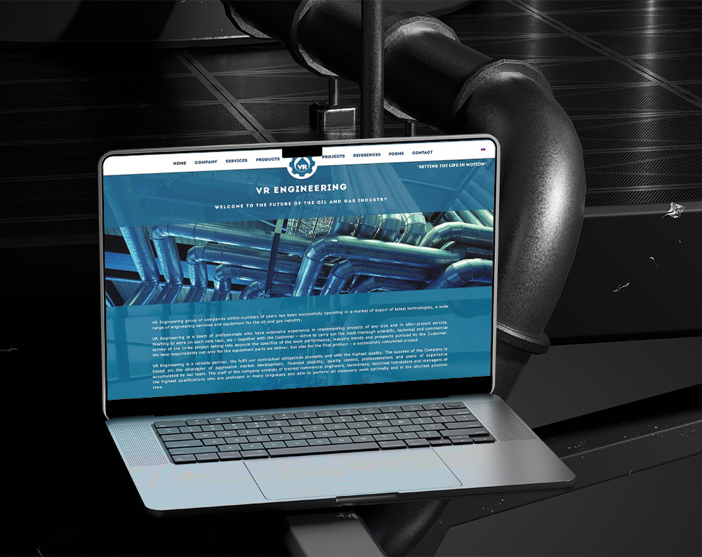 engineering web design example