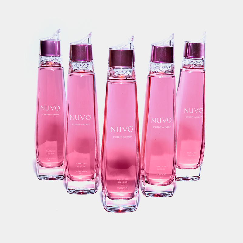 liquor label design displayed on glass bottle