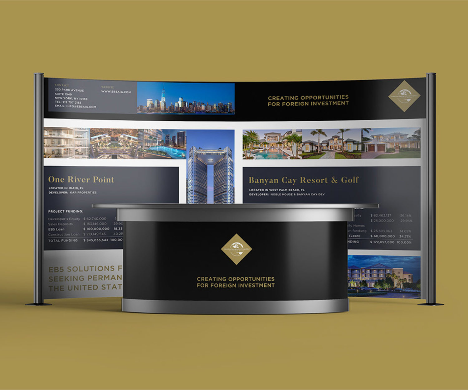 Custom design event banner