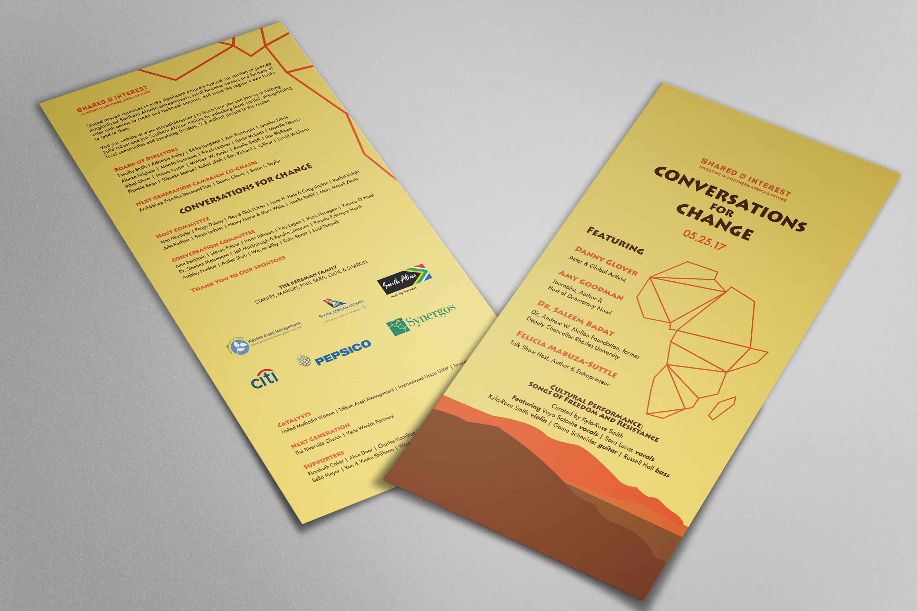 even brand design displayed on flier