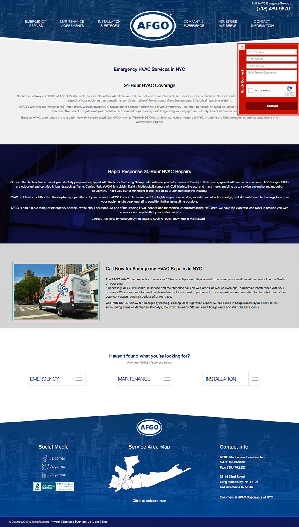 Hvac Web Design