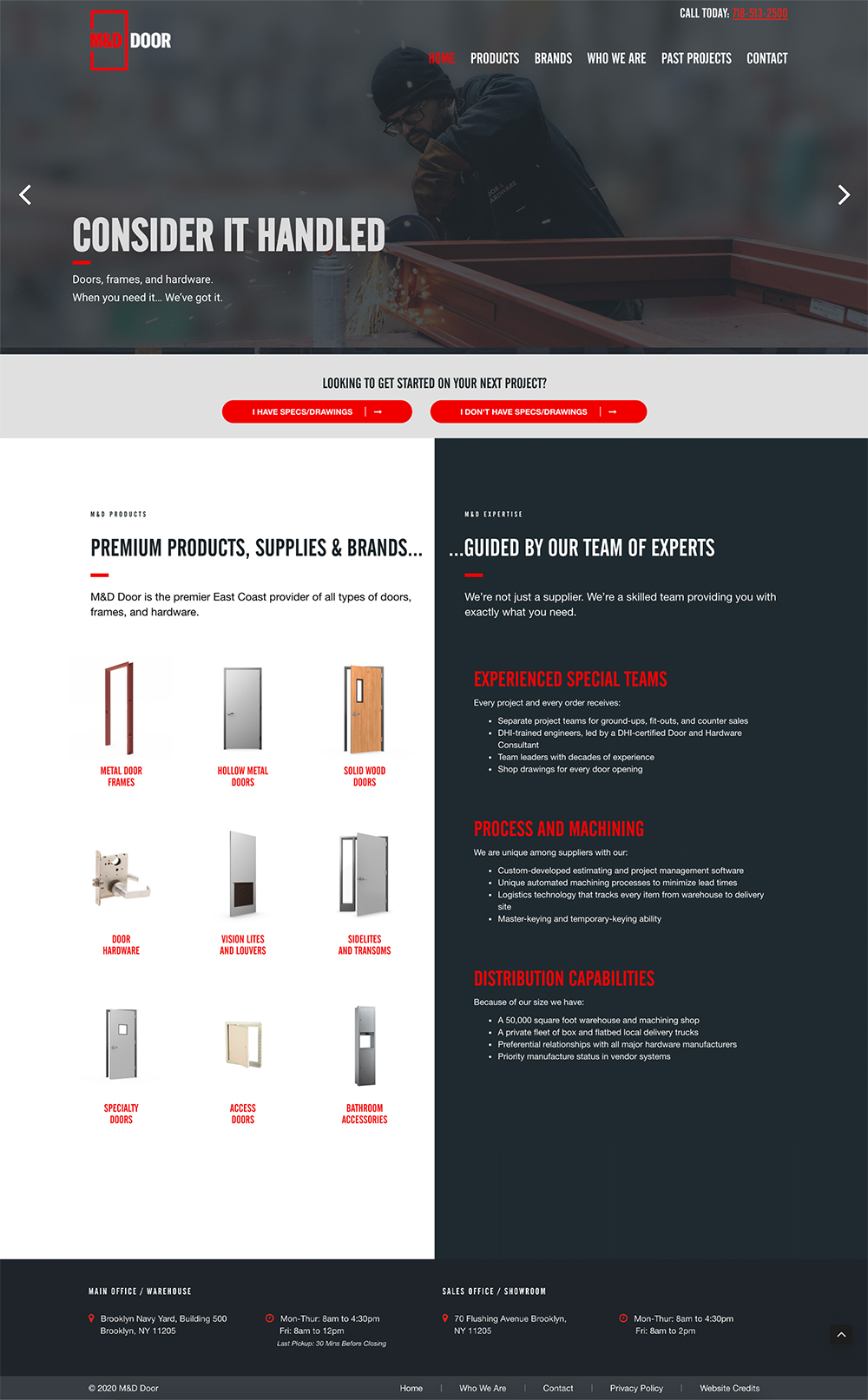 Manufacturing Web design