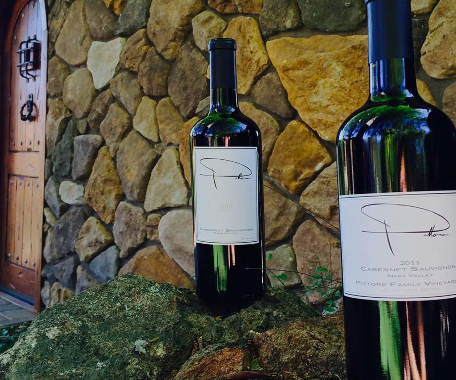 wine label design displayed on bottle