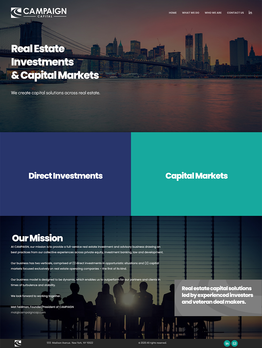 Investment Capital Web Design