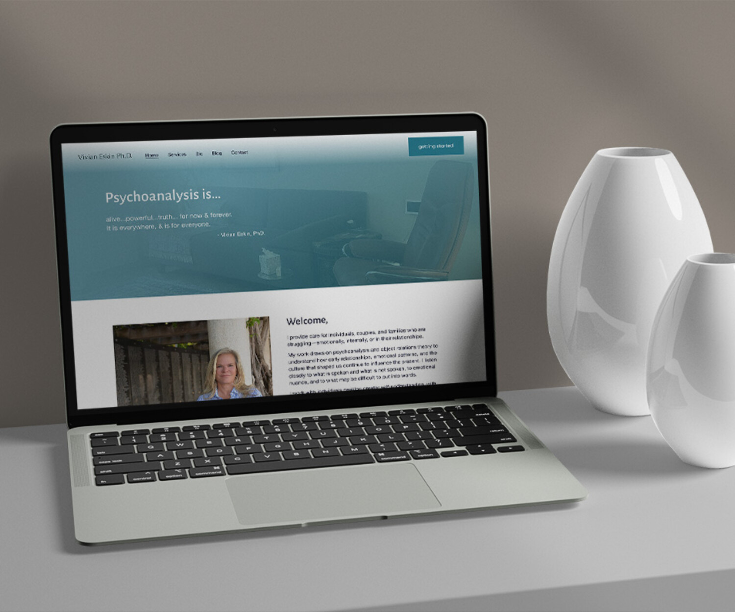 therapist website design example