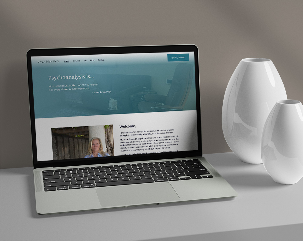 therapist website design example