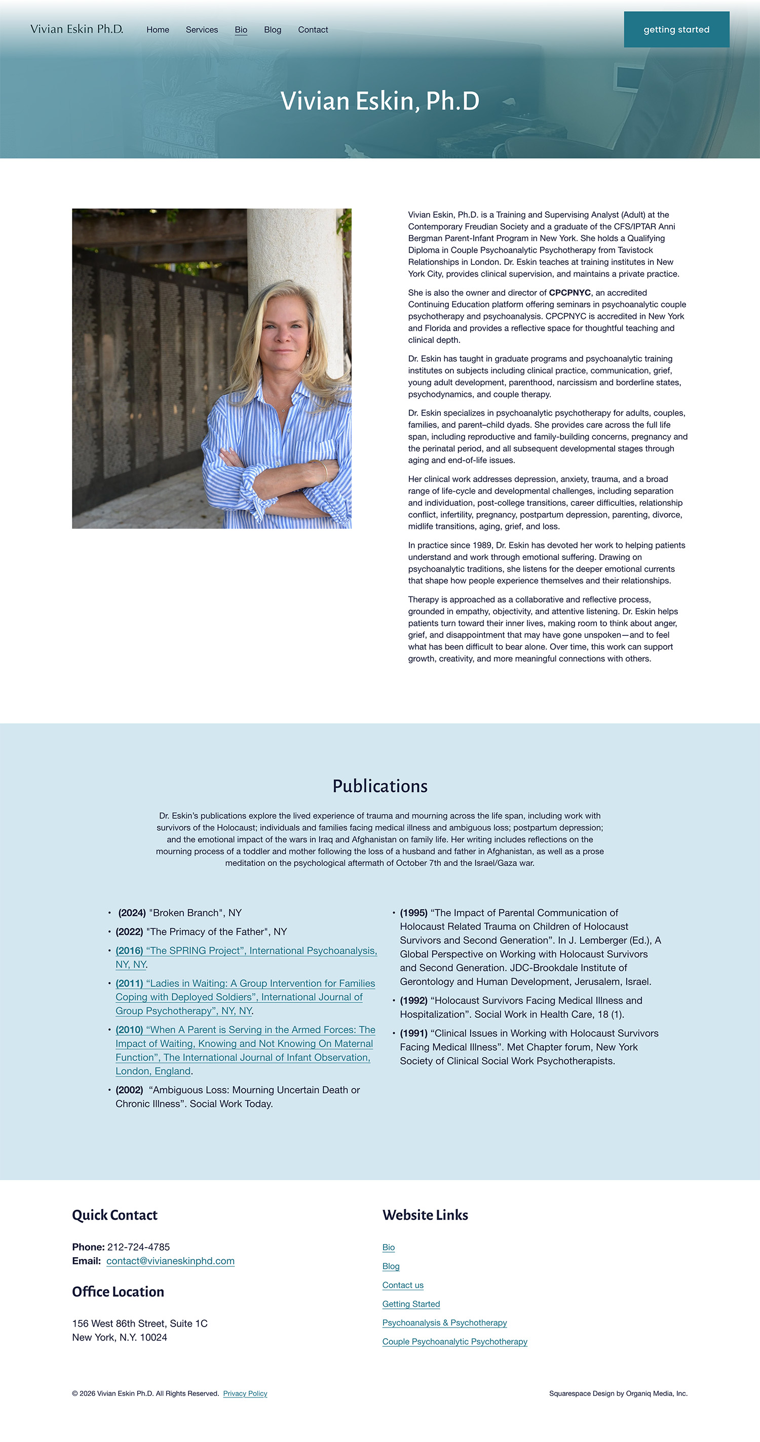 therapist website design example