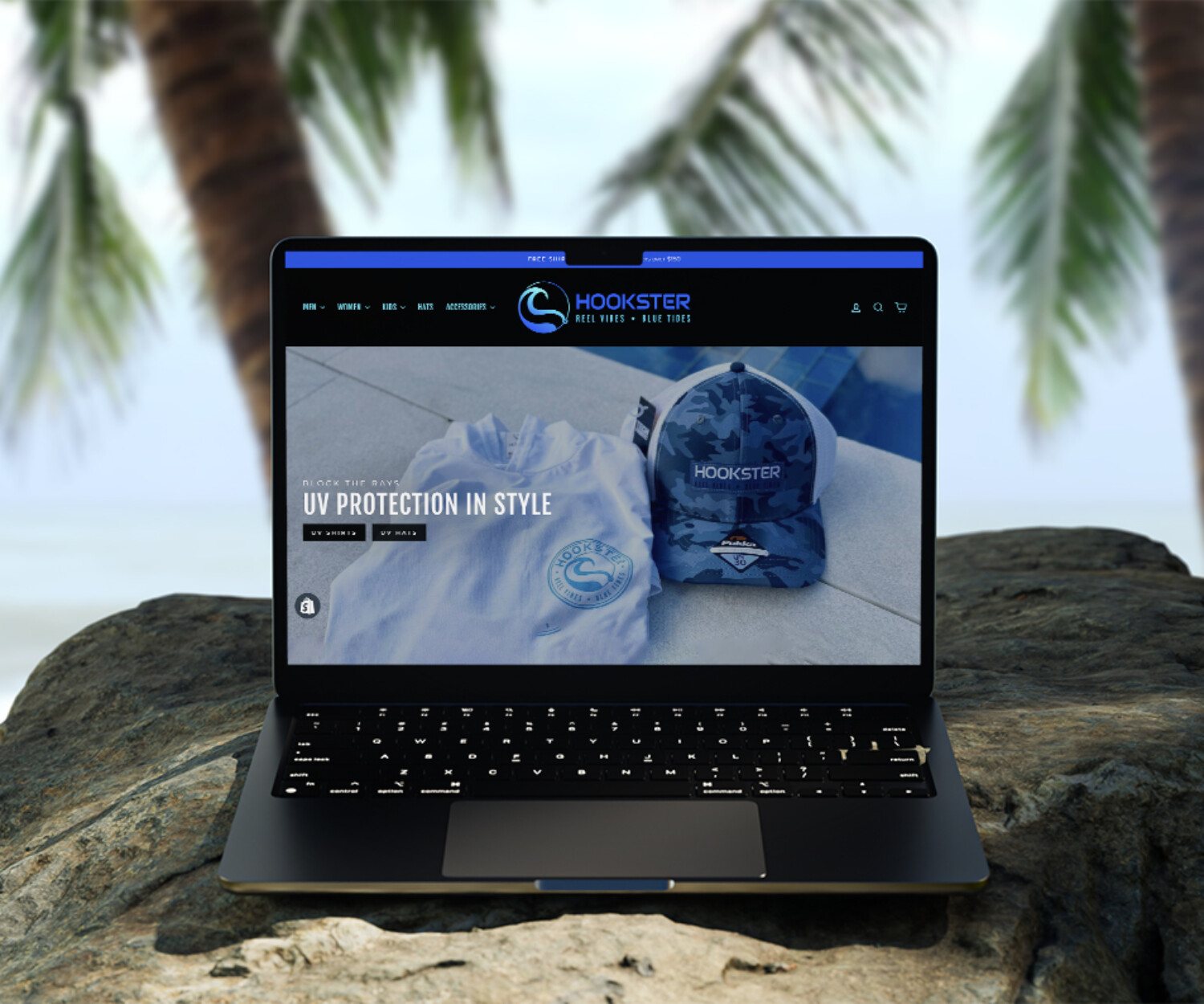 beachwear brand shopify design