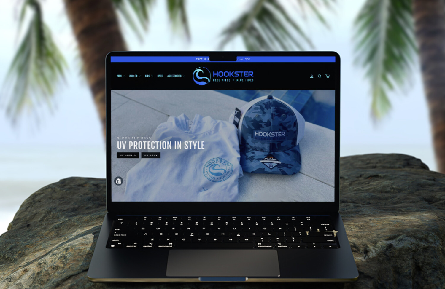 beachwear brand shopify design