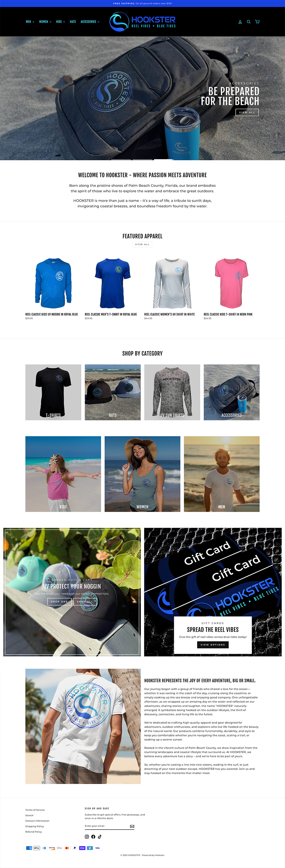 beachwear brand shopify design