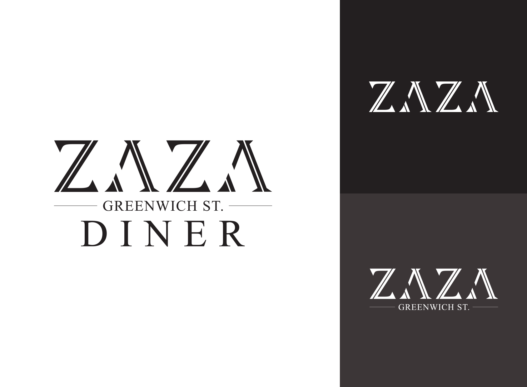 Logo system for a nyc diner