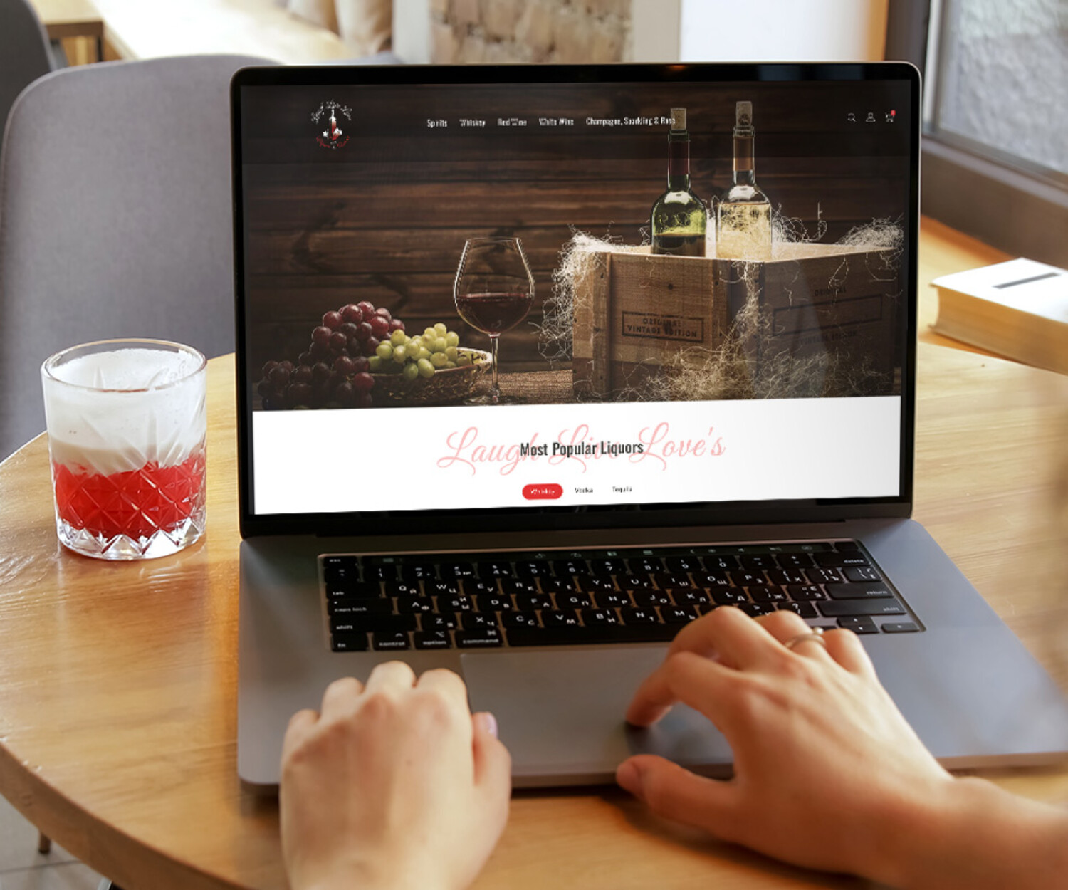 liquor store shopify webdesign