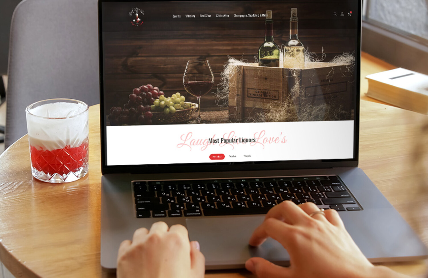 liquor store shopify webdesign