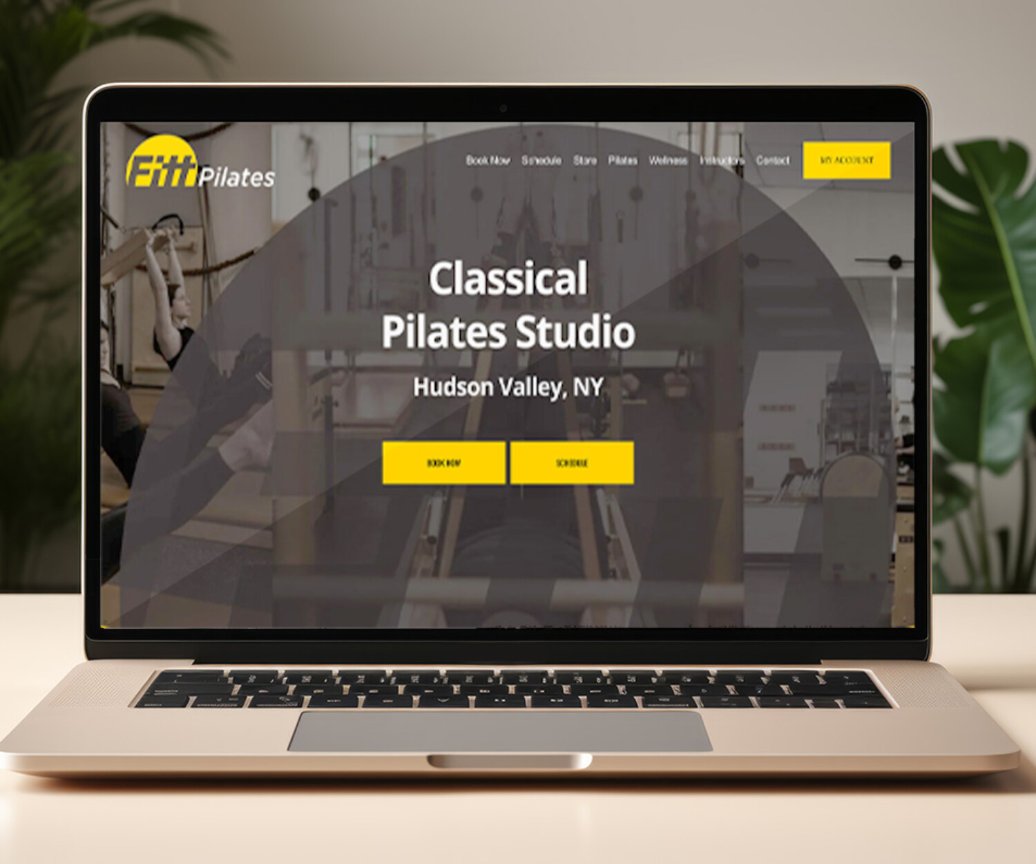 pilates studio web design