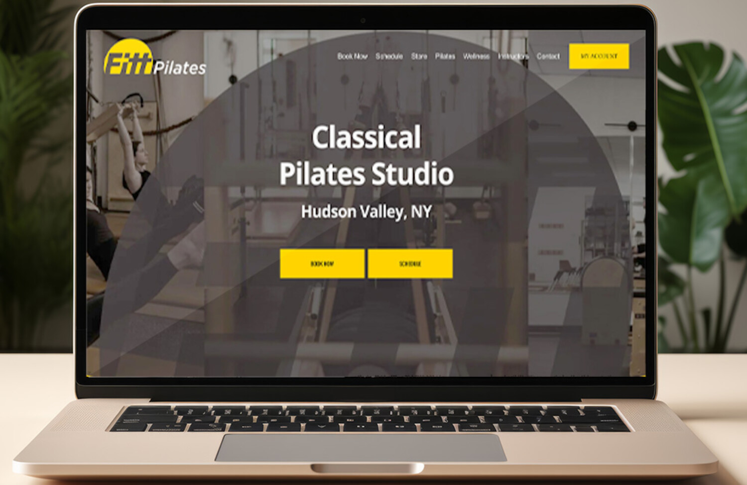 pilates studio web design